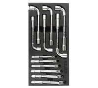 Insert 12 clés à pipe 6 pans 8-17mm CrV - OS 5399 - CLAS Equipements