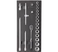 Insert 21 pcs cliquet et douilles 3 8 CrV OS 3600 CLAS Equipements G