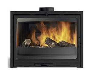 Insert à bois 10kw anthracite Godin 660210 noir G