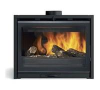 Godin Modane 75-V Turbo Intégré Bois de chauffage, Briquettes de bois Noir
