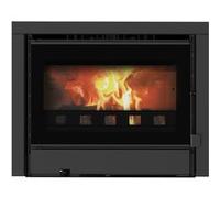 Insert à Bois Idelya 13,5 kW Bûche 54 cm Sannover Noir G