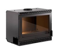 Insert à bûches - INVICTA - Sirocco turbo - 8 KW - En fonte - Bûches 58 cm max