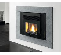 Insert à granulés 5 étoiles compte thermique 9,5 kW EVA Calor modèle Andrea canalisé