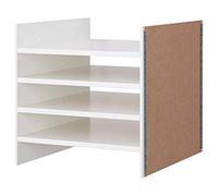 Insert avec 4 étagères, Blanc, 33 x 33 cm