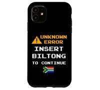 Insert Biltong Retro Funny Error South Africa Braai Dad Joke Coque pour iPhone 11