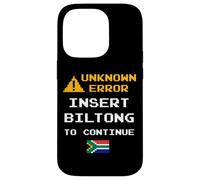 Insert Biltong Retro Funny Error South Africa Braai Dad Joke Coque pour iPhone 14 Pro