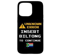 Insert Biltong Retro Funny Error South Africa Braai Dad Joke Coque pour iPhone 15 Pro Max