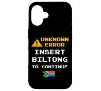 Insert Biltong Retro Funny Error South Africa Braai Dad Joke Coque pour iPhone 16