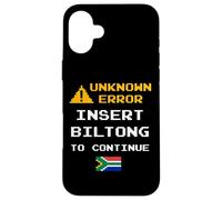 Insert Biltong Retro Funny Error South Africa Braai Dad Joke Coque pour iPhone 16 Plus