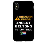 Insert Biltong Retro Funny Error South Africa Braai Dad Joke Coque pour iPhone X/XS