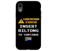 Insert Biltong Retro Funny Error South Africa Braai Dad Joke Coque pour iPhone XR
