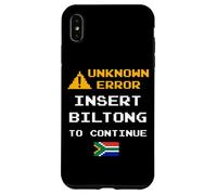 Insert Biltong Retro Funny Error South Africa Braai Dad Joke Coque pour iPhone XS Max