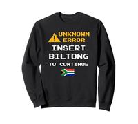Insert Biltong Retro Funny Error South Africa Braai Dad Joke Sweatshirt