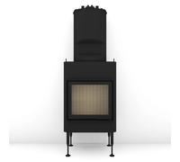 Insert bois Brunner BKH 5.0 42-50 | 8 kW porte pivotante Module pour chaudière, Anbaukante