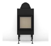 Insert bois Brunner BKH 5.0 Flach 42-42 porte pivotante 7 kW Couvercle en fonte ⌀ 200 mm, Anbaukante