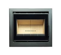 Insert bois Cassette Nordic 60 black avec cadre de finition A.Caminetti