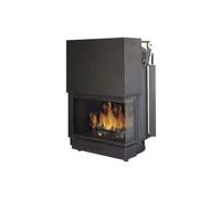 Insert bois Edilkamin Acquatondo 29 coté vitré 28,1 kW Hydro A droite