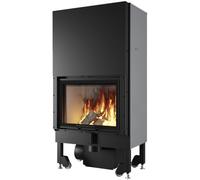 Insert bois Edilkamin Blokk 70 | 14,3 kW Foyer noir - N (convection naturelle)
