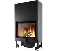 Insert bois Edilkamin Blokk 90 | 17,6 kW Foyer noir - N (convection naturelle)