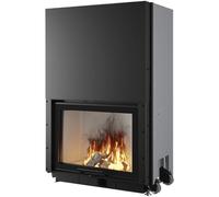 Insert bois Edilkamin Windo 70 | 14,3 kW Foyer en réfractaire blanc