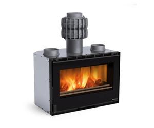 Insert bois La Nordica Inserto 80 PRS Crystal - Ventilato 8,3 kW