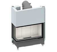 Insert bois SCHMID Ekko L 84(34) h 9 kW porte coulissante Hauteur de la porte 51 cm, avec BRS, Chamotte anthracite