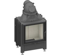 Insert bois SCHMID Lina 55 s 7 kW porte pivotante Hauteur de la porte 51 cm, Chamotte anthracite, Droite