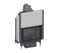 Insert bois SCHMID Lina 67 h evo 9 kW porte coulissante Hauteur de la porte 51 cm, Chamotte anthracite