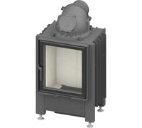 Insert bois SCHMID Lina GT 45 s 5 kW porte pivotante Gauche, Hauteur de la porte 51 cm, Anthracite coulé