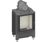 Insert bois SCHMID Lina GT 45 s 5 kW porte pivotante Gauche, Hauteur de la porte 51 cm, Anthracite coulé