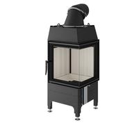 Insert bois Spartherm Mini 2L/2R 7 kW porte pivotante Charnière de porte à droite
