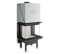 Insert bois Spartherm Premium A-3RL-60h 10 kW cheminée panoramique, porte coulissante Raccordement du conduit de fumée Ø 200 mm