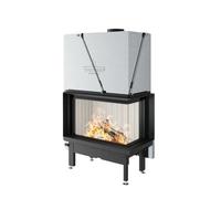 Insert bois Spartherm Premium V-2R-80h 10,5 kW cheminée d'angle, porte coulissante Raccordement du conduit de fumée Ø 200 mm