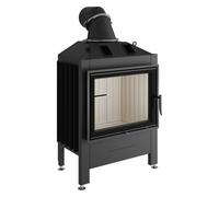 Insert bois Spartherm Varia 1V 11 kW porte pivotante Hauteur de porte 56,6 cm, charnière de porte à gauche