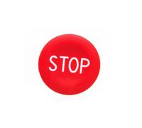 Insert bouton 22mm plat rouge avec Harmony XB4 BABA434