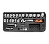 Insert cliquet et douilles - NEO TOOLS - 84-239 - 22 pièces - Acier CrV - Garantie 25 ans