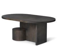 Ferm Living Table Basse à Insert en Bois de Frêne Noir