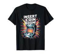 Insert Coin Arcade Pop Culture Rétro Jeu Vidéo T-Shirt