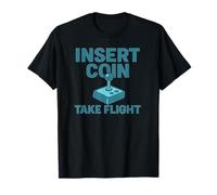 Insert Coin Take Flight Jeu vidéo rétro T-Shirt