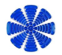 Insert cool pour chapeau de glace avec sac de rangement et gel glacé pour chapeau dure jusqu'à 5 heures pour le travail, 100 ml (bleu, taille unique)