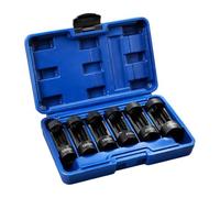 Insert d'amortisseur - 6 pièces, métrique, support fileté en acier CR-MO | Outil d'extension de suspension 1/2" 16-24 mm 12 tailles pour réparation de moteur de voiture, garage et atelier