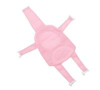Insert de baignoire en maille, coussin amovible, support de siège de bain pour bébé, filet antidérapant universel, tissu en maille respirante à 5 points pour le bain (rose)