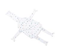 Insert de baignoire en maille, coussin amovible, support de siège de bain pour bébé, filet antidérapant universel, tissu en maille respirante à 5 points pour le bain (blanc)
