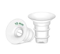 Insert de bride Maymom 10 mm (Long Plus) compatible avec les brides Freemie 25 mm, les brides Medelae PersonalFit 24 mm, les brides Spectra 24 mm et Momcozye S9 Pro/S12 Pro. 2 pièces/paquet.