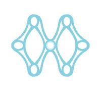 Insert de casque en silicone - tapis lavable 22 cm, protection souple pour la tête, bande de protection pour la transpiration | vélo, planche à roulettes, scooters, skis, base-ball, casque de travail