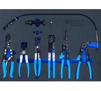 Insert de chariot d'atelier vide / rempli jeu de pinces de serrage de tuyau...