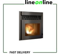 Insert de cheminée à pellets 11 kW Punto Fuoco Alessio silicium gris [EEK: A+]