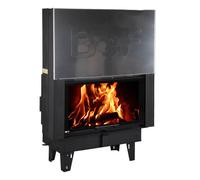 Insert de cheminée à tunnel BefHome Twin V 10 II push-up / pivotant