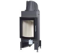 Insert de cheminée Austroflamm 45K rond - hauteur de la porte 51 cm