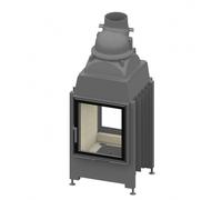 Insert de cheminée double face Schmid Lina TV 4557 s Front pivotant - Butoir de porte à droite / Face arrière pivotant - Butoir de porte à droite